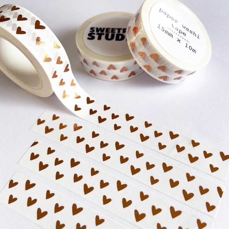 Hearts Washi Tape Craft Tape Scrapbooking Tape