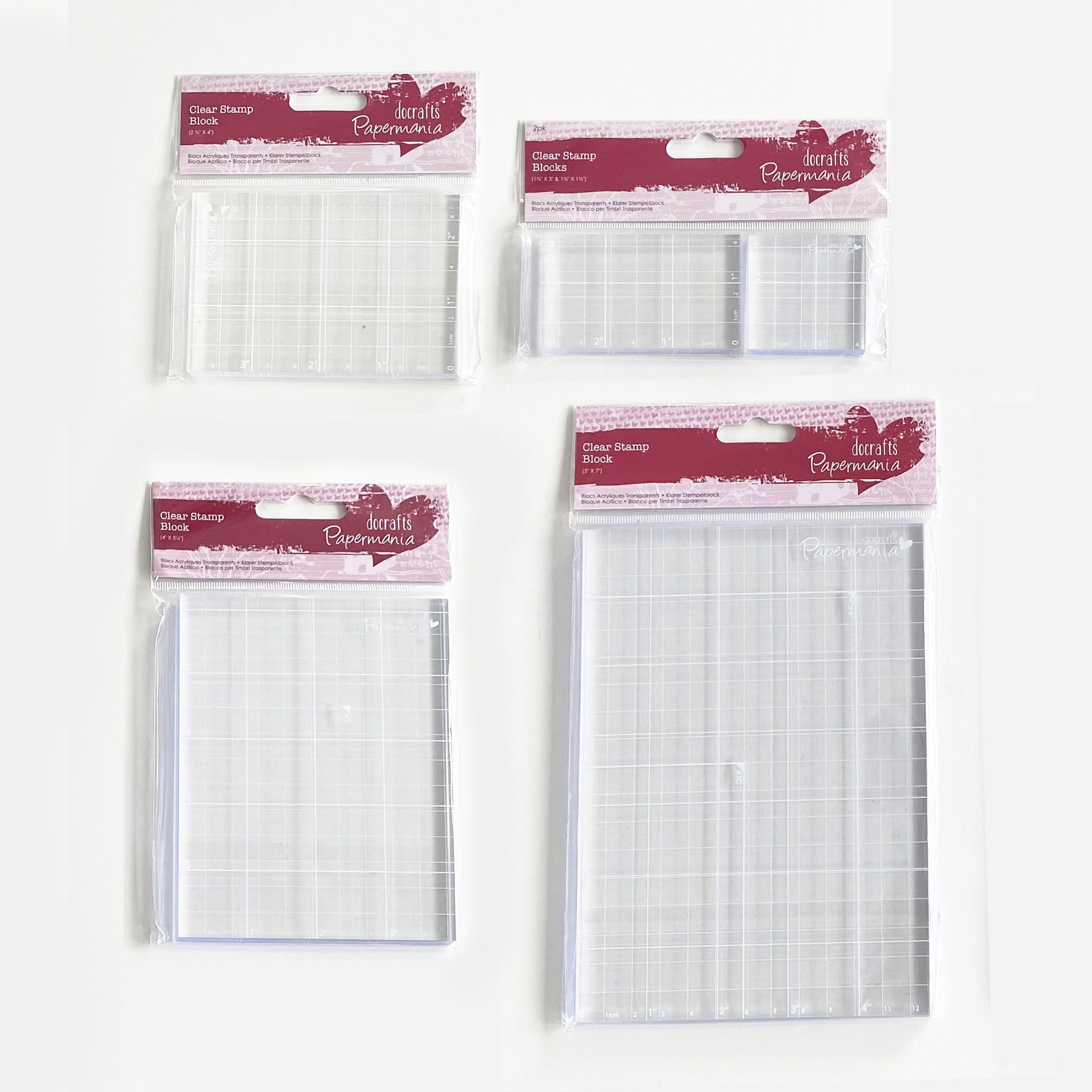 100 Clear Stamp and Die Storage Pockets Plastic Bags, Compatible with Avery  Elle