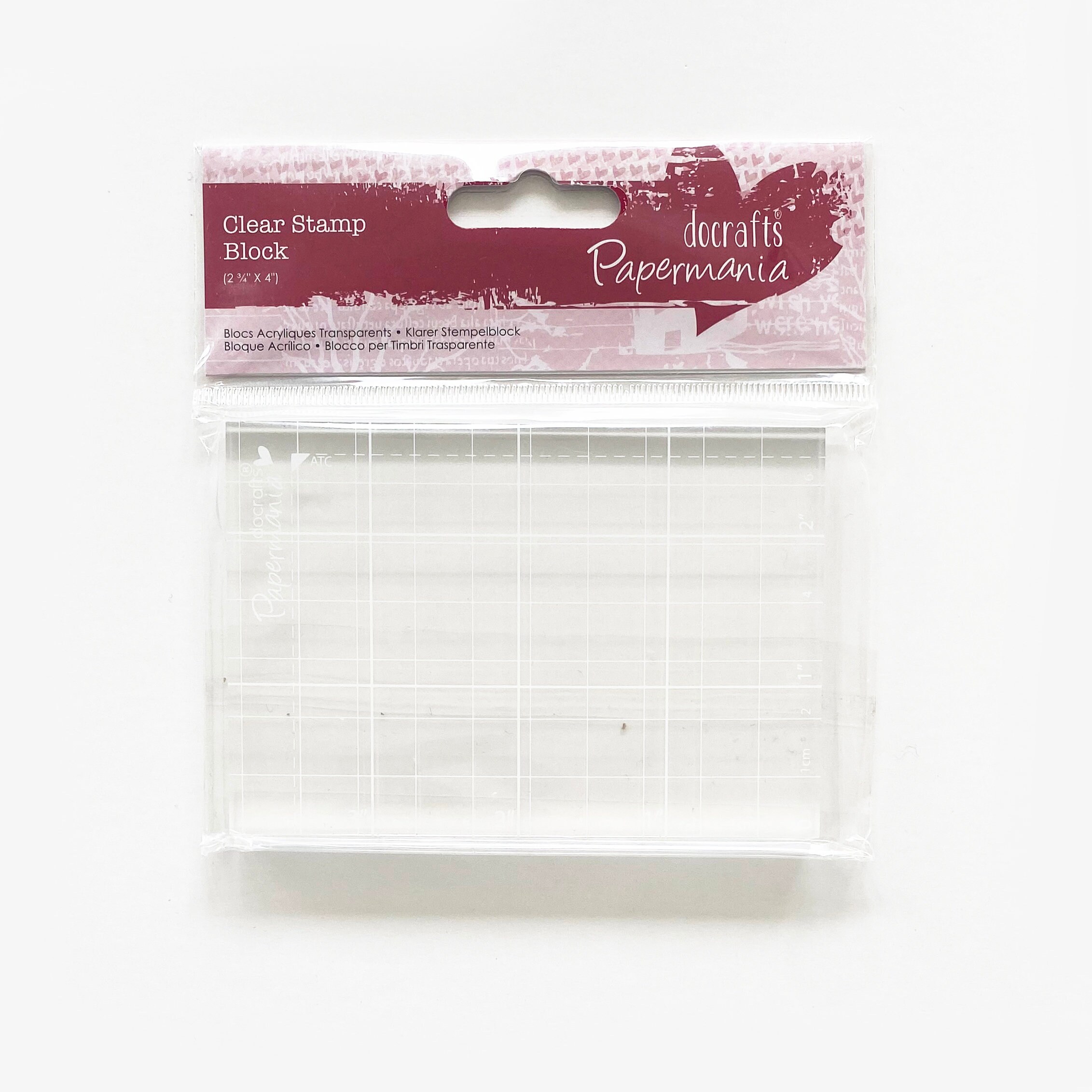 5 Clear Acrylic Block Set - stamp block set -unmounted stamp blocks  Crafter's Companion