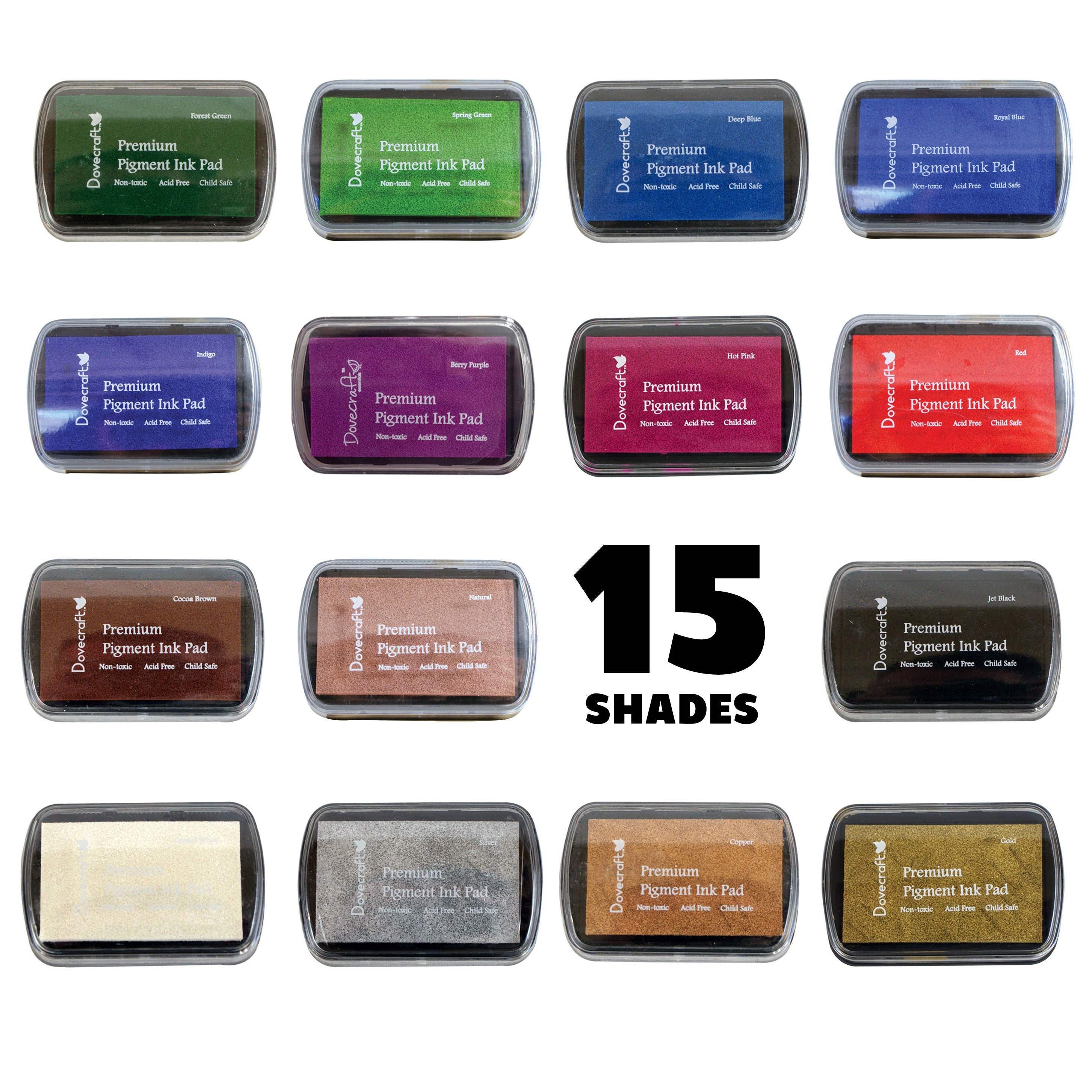 Premium Non Toxic Pigment Ink Pad Indigo Dovecraft Essentials