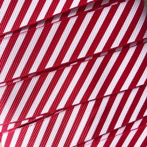 22mm Red & White Stripe Candy Cane Grosgrain Ribbon Wrapping Craft Cards Decorations Metre or 25m ROLL image 6