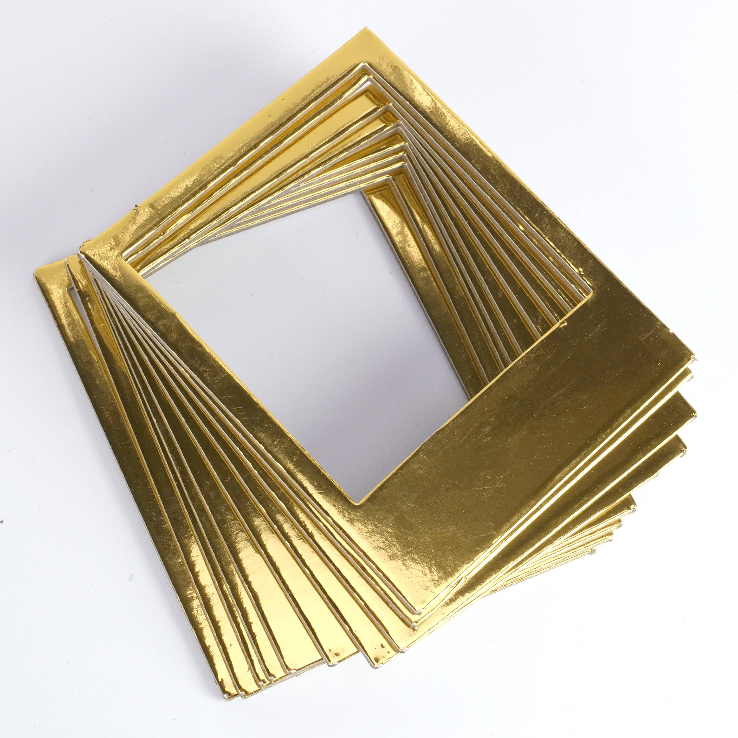 Instant Photo Frames Gold Metallic Card Set of 10 Etsy