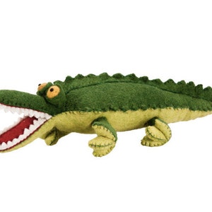 Crocodile toy, felt crocodile  toy, crocodile doll, baby shower gift, child gift