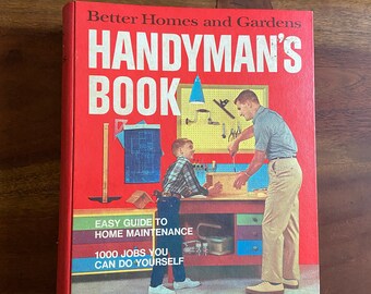 Vintage 1972 Hardback Binder Better Homes and Gardens Handyman's Book, DIY, Fix it Yourself, Home Repairs, Retro, Hipster, Housewarming