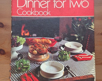 Vintage 1973 Spiral Bound, Betty Crocker's Dinner for Two Cook Book, Cookbooks, Retro, Cooking, Backing, Housewarming