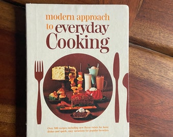 Vintage 1966 Spiralbound Cookbook, Modern Approach to Everyday Cooking,Brought to you by The American Dairy Association, Retro, Cooking,