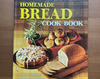 Vintage 1973 Hardback, Better Homes and Gardens Homemade Bread Cook Book, Bread Baking, Homesteading, DIY, Baking, Bread, Retro