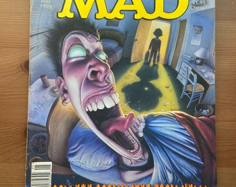 Vintage Mad Magazine, No 335, May 1995, Retro, Spoof, Pop Culture, The X-Files, Pulp Fiction, Interview With the Vampire,