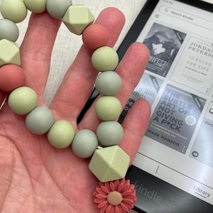 Correa para Kindle y pulsera con pasador de página Pulsera con pasador de página para lector electrónico Accesorios para Kindle Pulsera con cuentas para lector electrónico
