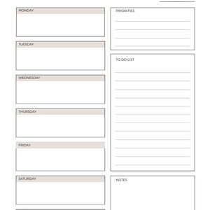 May include: A white training schedule template with the text "Training Schedule" at the top. The schedule includes sections for each day of the week, priorities, a to-do list, and notes. The design is minimalist and functional.