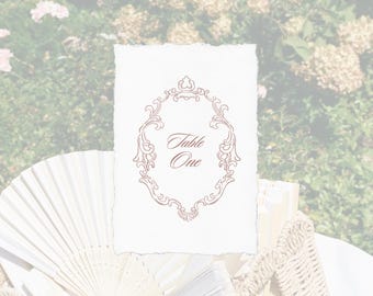 Hochzeit Tischnummer Design | Personalisierbar | Druckbar