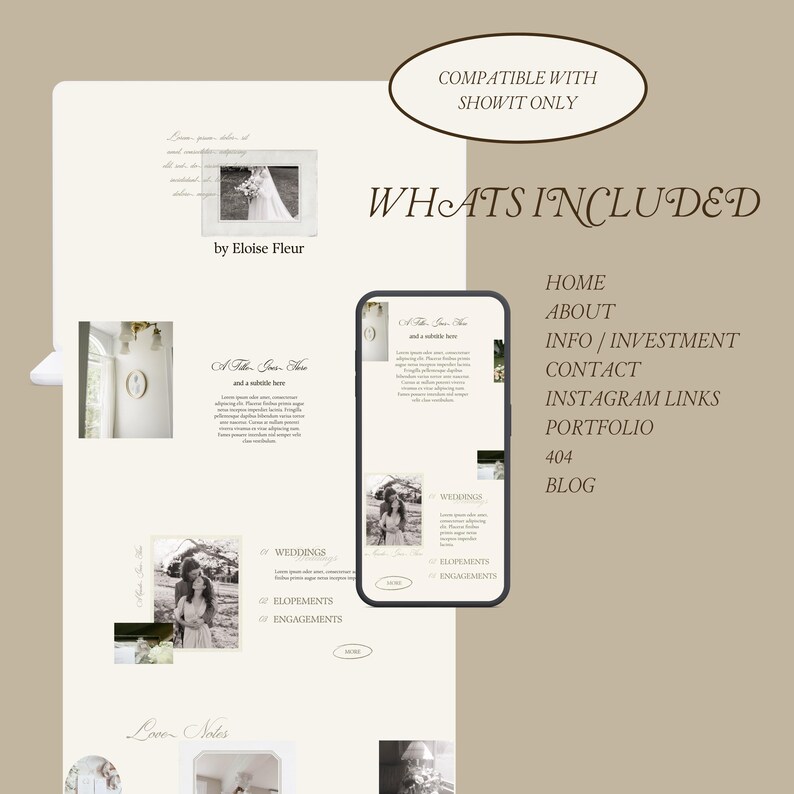 SHOWIT Website Template for Photographers & Creatives | Eloise Fleur image 7