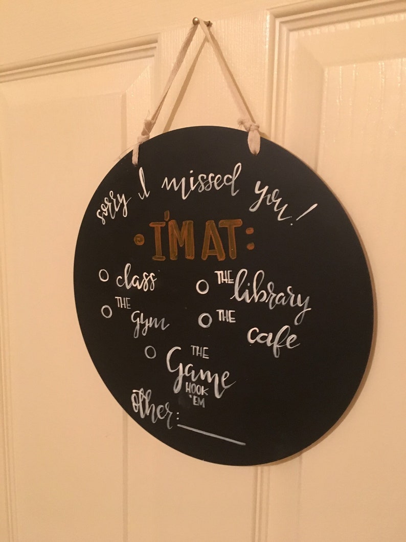 Dorm door hanger-grad gift
