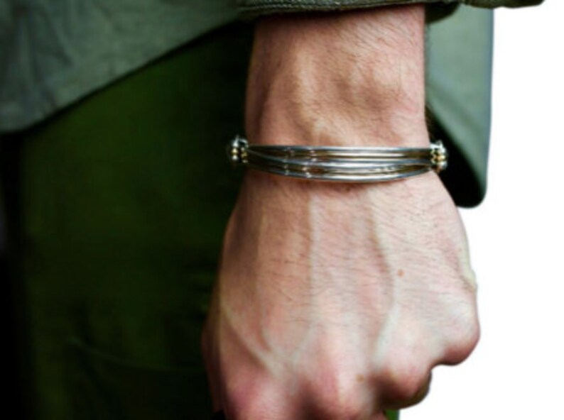 Mens Handmade Sterling Silver Bracelet Etsy