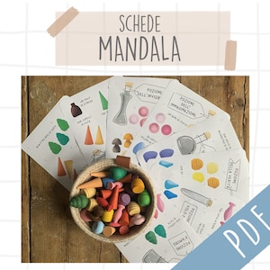 Schede - MANDALA pozioni magiche - loose parts magic potion DOWNLOAD