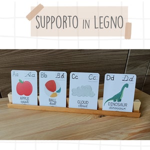 Supporto in legno per carte