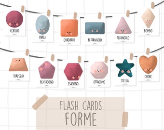 Flash Cards FORME - Montessori / ENGLISH - shapes