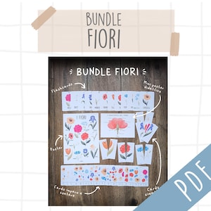 BUNDLE fiori flashcards, poster e giochi PDF immagine 1