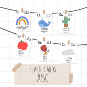 Flash Cards ALFABETO Montessori / ENGLISH alphabeth immagine 1