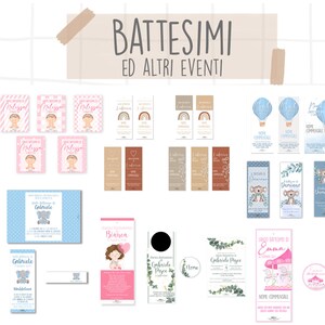 Placeholders - invitations - tags -Baptism and events