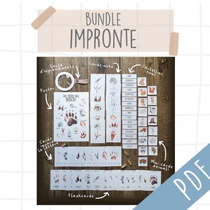 BUNDLE impronte - flashcards, poster e giochi PDF
