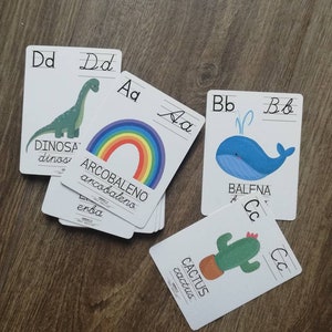 Flash Cards ALFABETO Montessori / ENGLISH alphabeth immagine 8