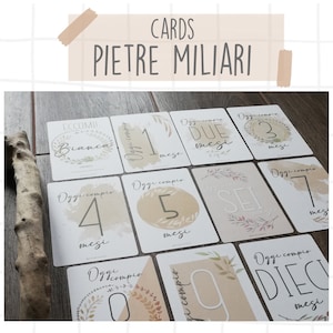Cards PIETRE MILIARI - nascita - tappe