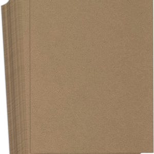 Hamilco Brown Colored Kraft Cardstock Paper - 8 1/2 x 11" Heavy Weight 80 lb Cover Card Stock - Scrapbook Craft Stationery Papers for...