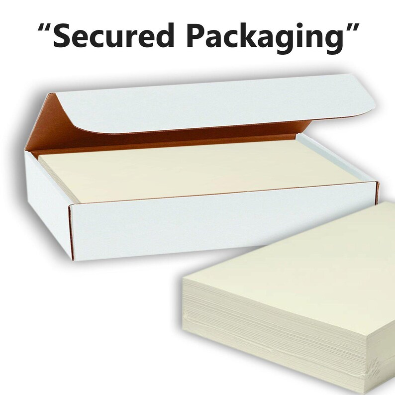Hamilco Cream Colored Cardstock Thick Paper - 8 1/2 x 11" Heavy Weight 80 lb Cover Card Stock for Printer - 50 Pack image 4