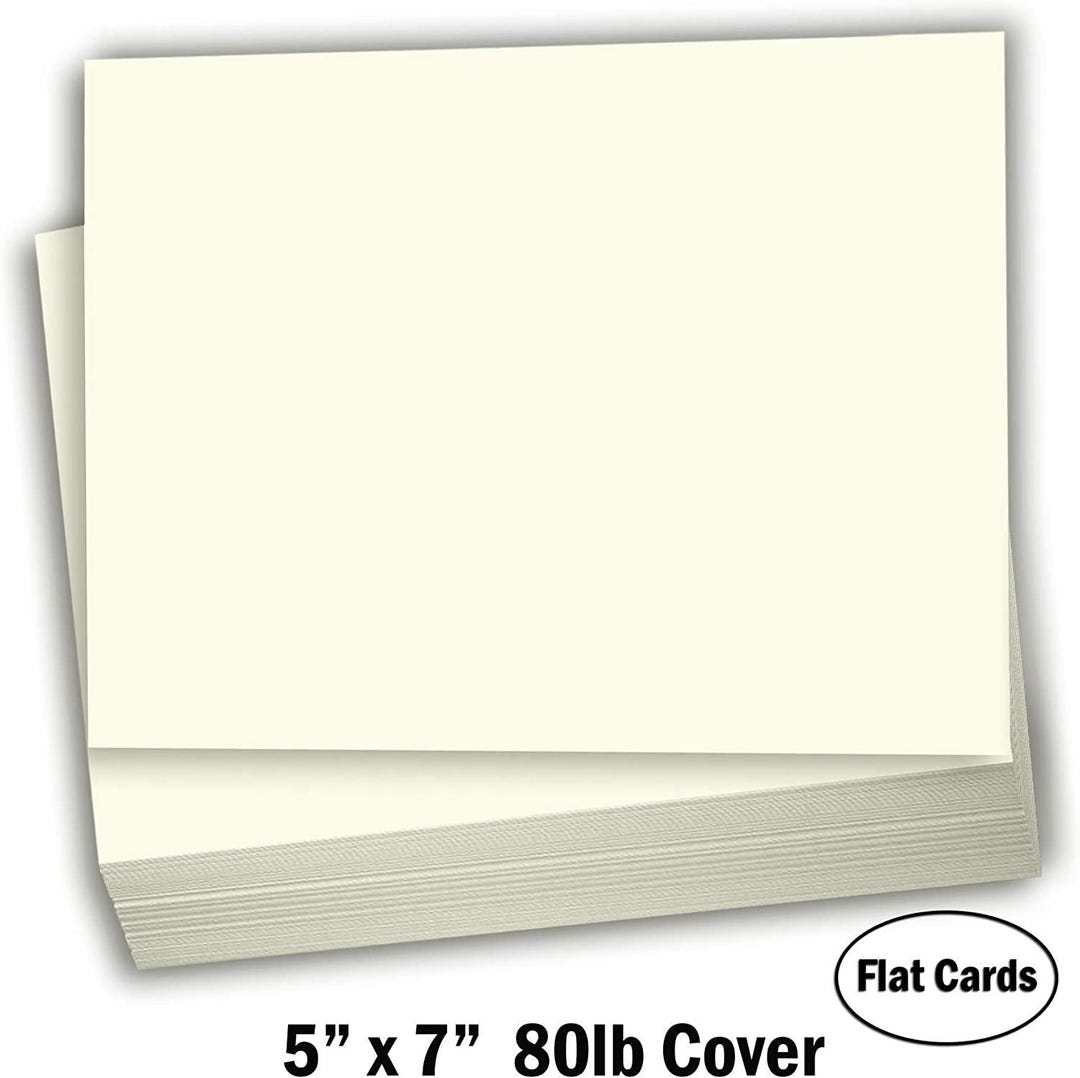 Cream Colored Cardstock Thick Paper - Blank Index Flash Note Post Cards Greeting Invitations Stationary 4 X 6 Heavy Weight 100 Lb Card Stock For Printer 100 Pack - View #6
