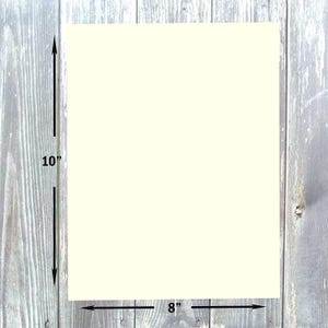 Hamilco Cream Colored Cardstock 8 x 10" Heavy Weight 80 lb Cover Card Stock for Printer - 50 Pack image 3