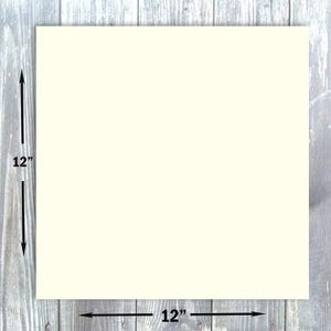 Hamilco Card Stock Scrapbook Paper 12x12 Cream Colored Cardstock 80lb Cover – 25 Pack image 3
