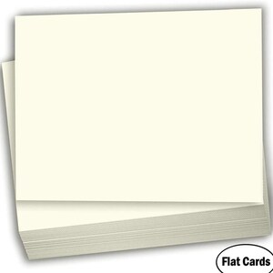 Hamilco Cream Colored Cardstock Paper 4.5" x 6.25" A6 Card 80 lb Cover for Printer 100 Pack image 2