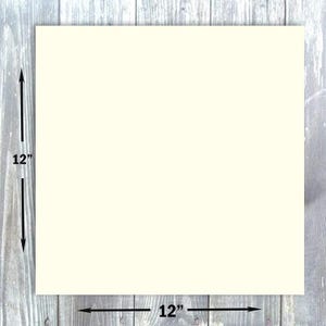 Hamilco Card Stock Scrapbook Paper 12x12 Cream Colored Cardstock 80lb Cover – 50 Pack image 3