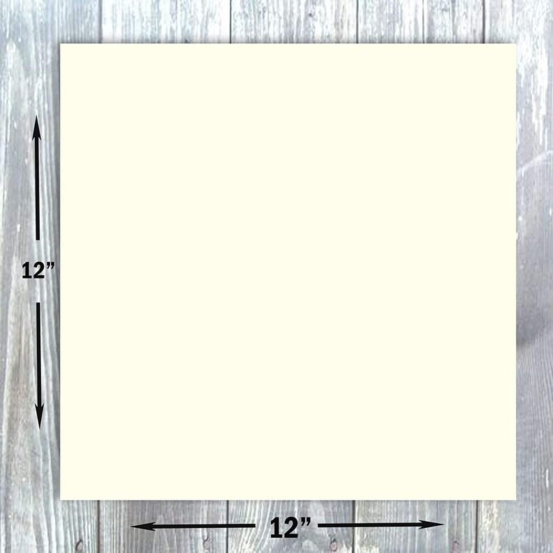 Hamilco Card Stock Scrapbook Paper 12x12 Cream Colored Cardstock 80lb Cover – 50 Pack image 3