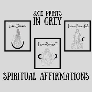 Grey &#39;Divine Feminine&#39; Spiritual Affirmations