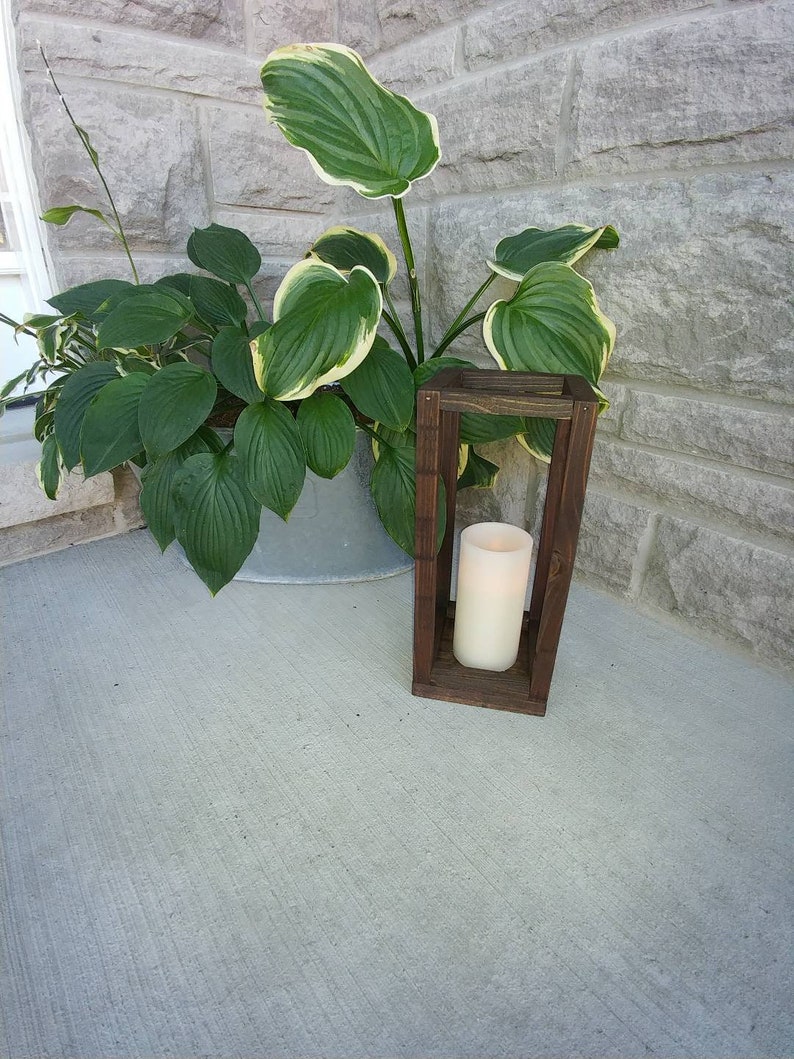 Rustic Wood Lanterns in Multiple Sizes Wedding Centerpieces image 9