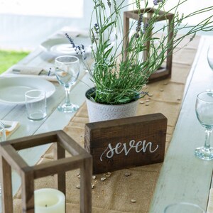 Rustic Wood Lanterns in Multiple Sizes Wedding Centerpieces image 3