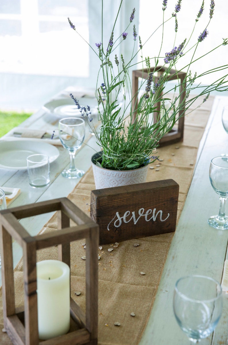 Rustic Wood Lanterns in Multiple Sizes Wedding Centerpieces image 3
