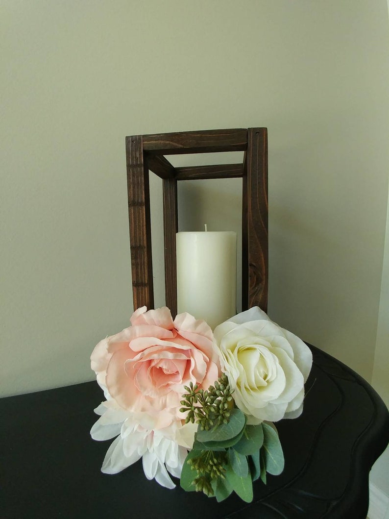 Rustic Wood Lanterns in Multiple Sizes Wedding Centerpieces image 5