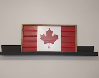Canadian Flag Challenge Coin Display