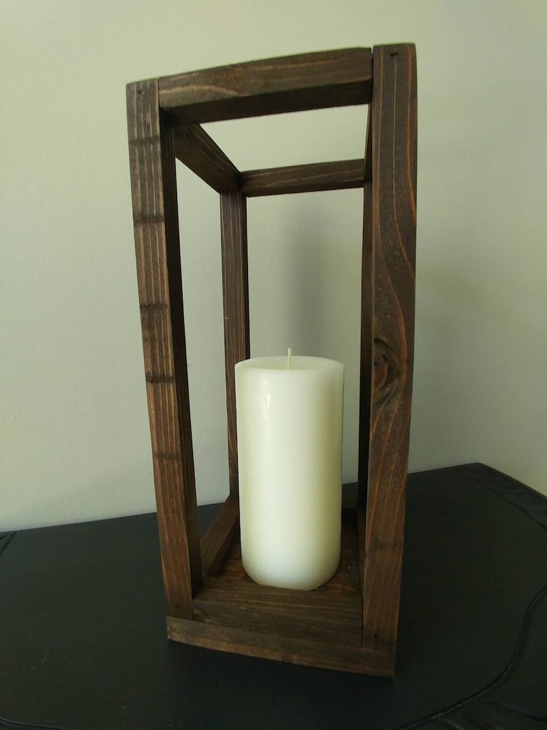 Rustic Wood Lanterns in Multiple Sizes Wedding Centerpieces image 7