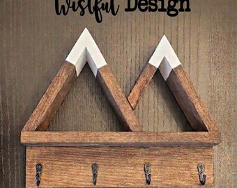 Mountain Key/Leash Holder Shelf