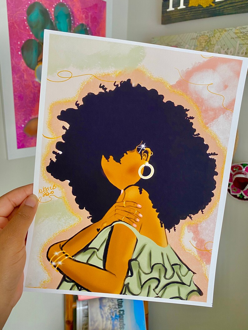 African American Art WALL ART Bedroom Decor Gifts for | Etsy