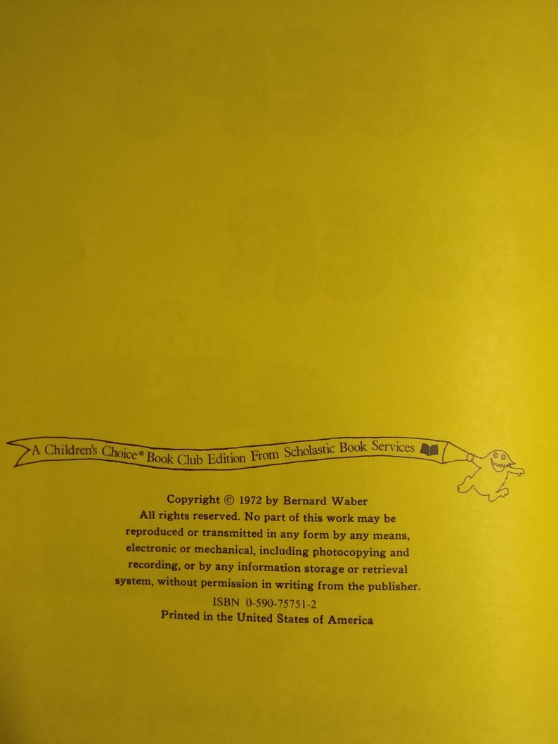 Ira Sleeps Over by Bernard Waber Children's Choice Book Club - Etsy