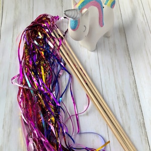 Princess Party Wand – Twirly Tinsel Fun for Birthdays, Princess Themes inspired by Disney princess stories - 12 pack