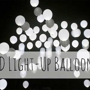 Illuminate Your Wedding Celebration with a Set of 50 LED Light-Up Balloons – Perfect for Balloon Launch or Elegant Table Decor