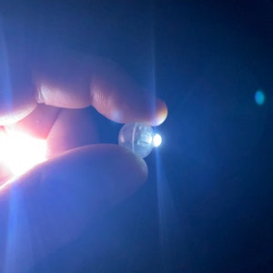 Warm White Mini LED Fairy Light  Perfect for Fairy cottages Miniature Gardens  Dollhouses Crafts Half-Inch Size. They even work under water