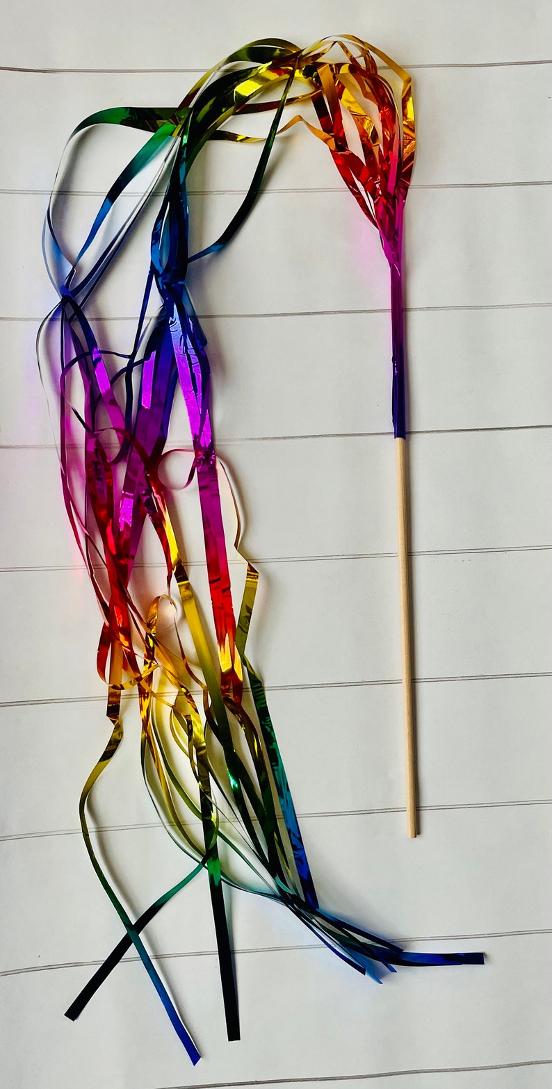 Streamer Sticks Rainbow Wands - Event or Birthday Party, 12 Pack - Etsy