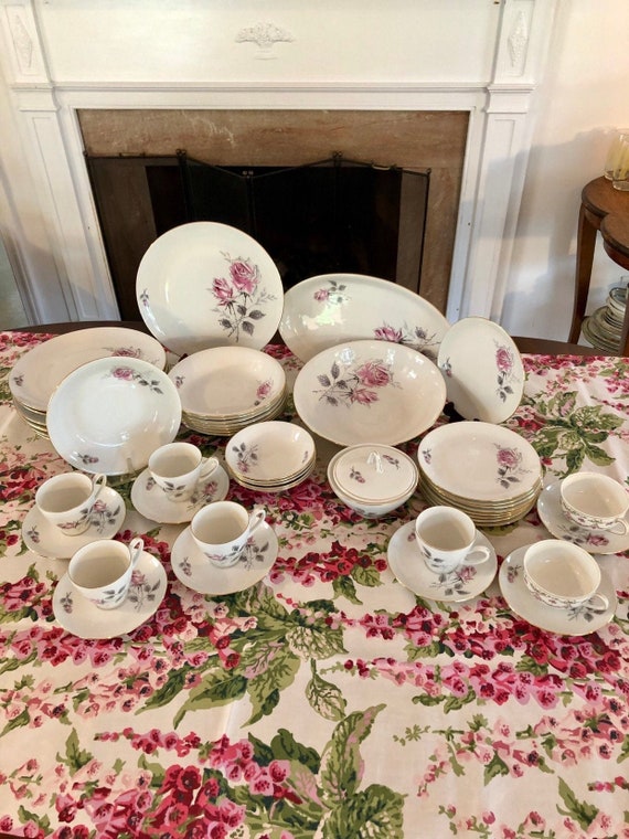 Vintage Fine China Set Bohemian China Setting for 8 People - Etsy New Zealand Vintage Fine China Set Bohemian China Setting for 8 People - Etsy New Zealand